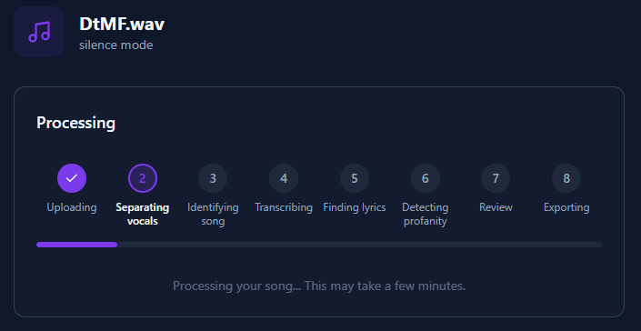 Song processing pipeline